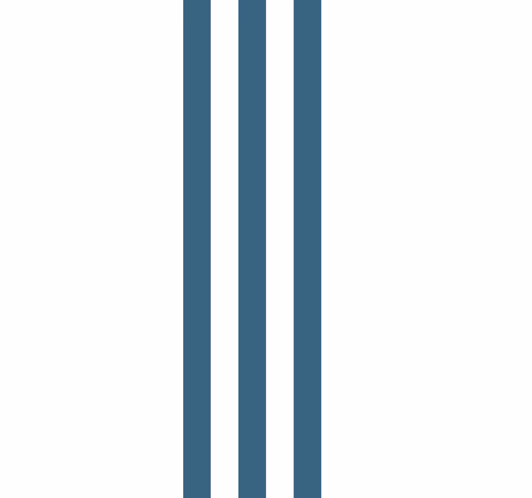 Carta da parati a righe motivo verticale blu navy - TenStickers