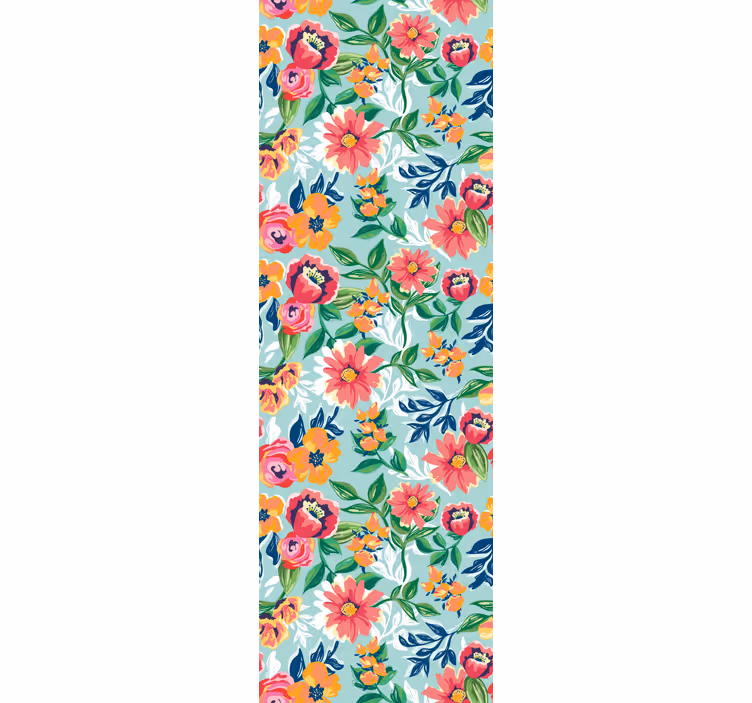 Carta da parati floreale design giardino fiorito - TenStickers