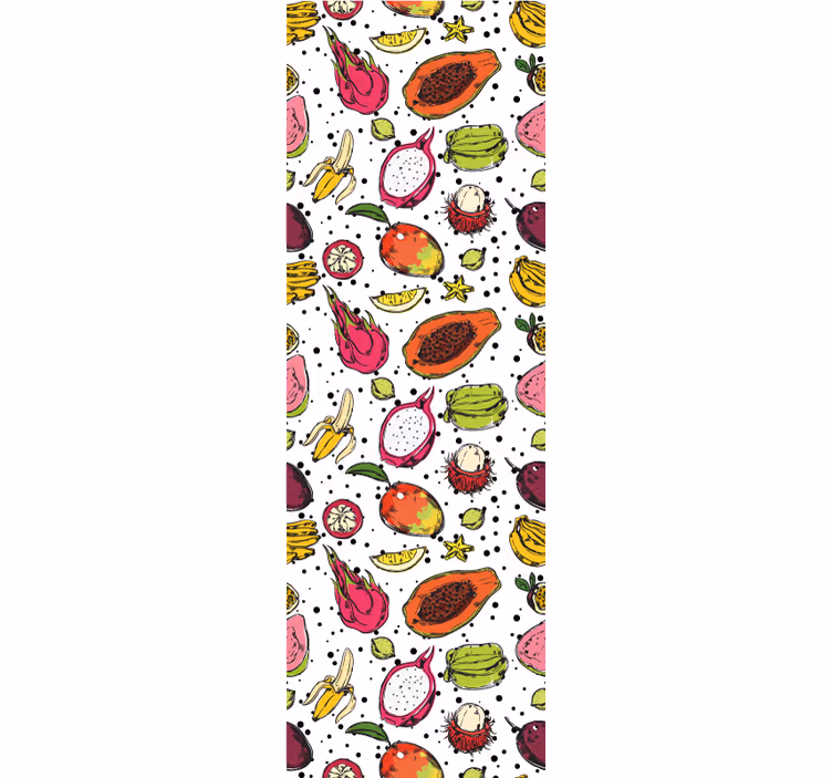 Carta da parati natura delizia di frutta tropicale - TenStickers