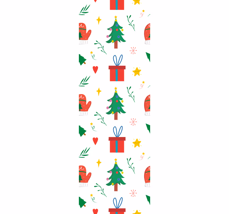 Carta da parati natalizia motivi delle festività natalizie - TenStickers