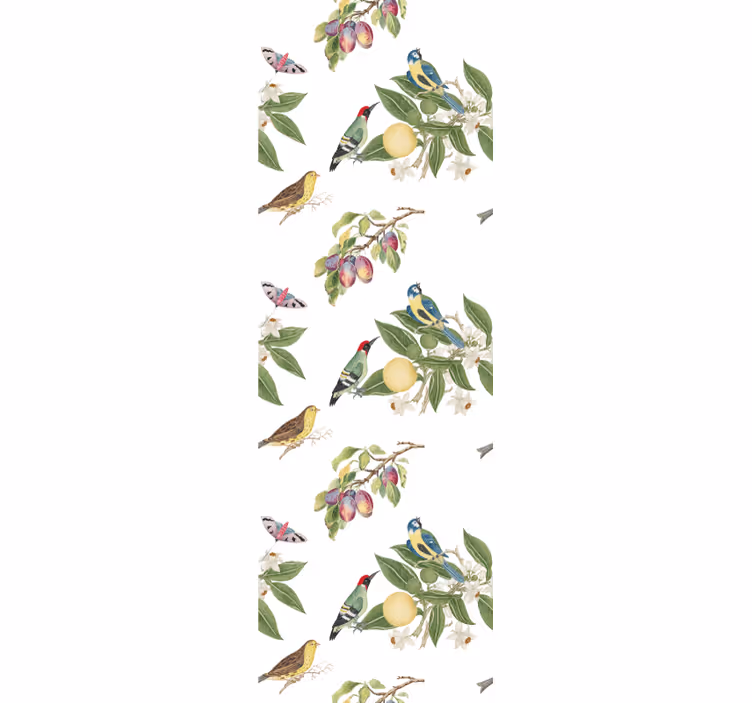 Carta da parati uccelli paradiso colorato - TenStickers