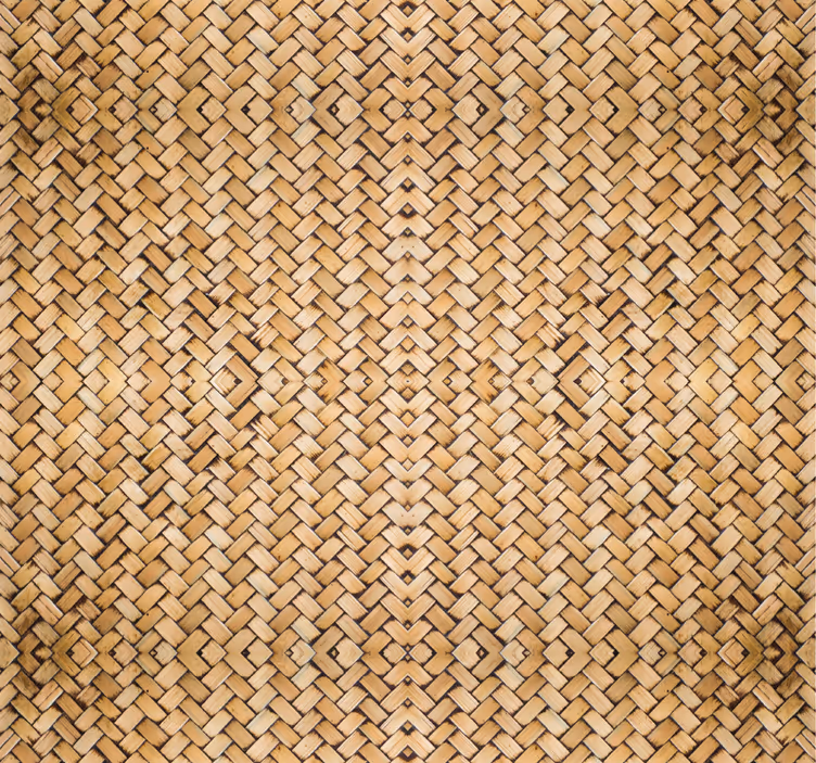 Carta da parati effetto legno trama tessuta - TenStickers