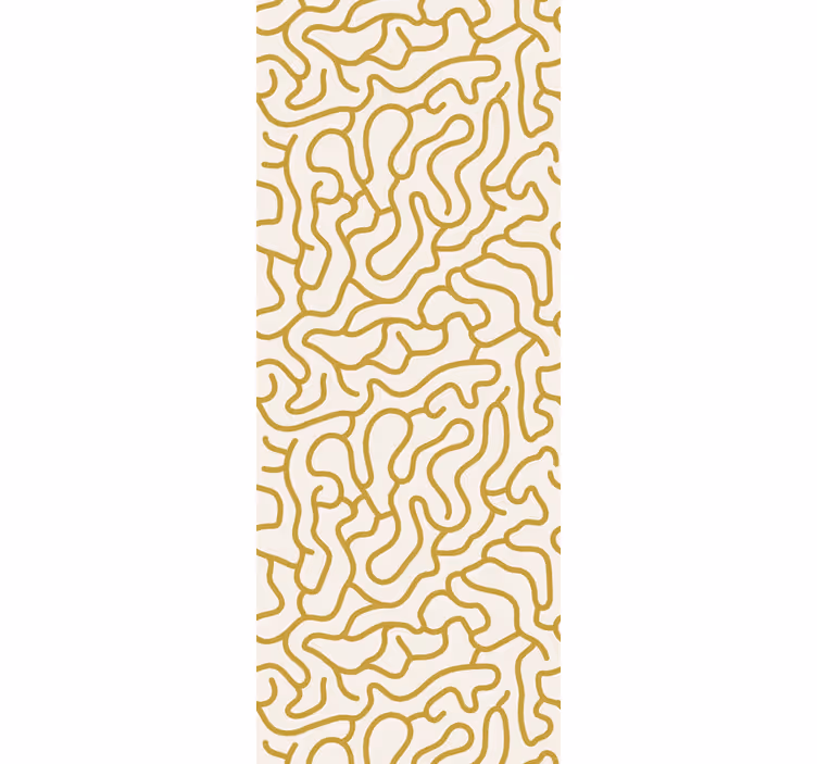 Carta da parati geometrica modello di linea curva - TenStickers