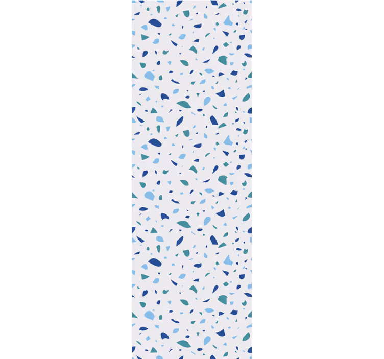 Carta da parati texture terrazzo semplice blu - TenStickers