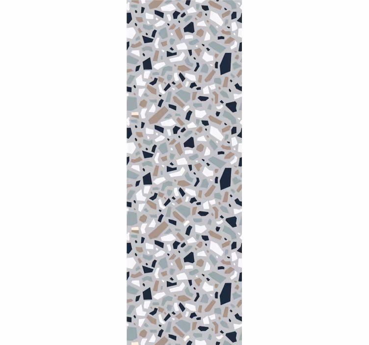Carta da parati texture terrazzo grigio elegante - TenStickers