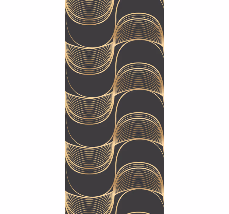 Carta da parati geometrica eleganti motivi lineari - TenStickers