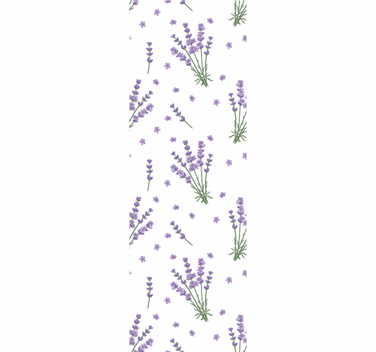 Carta da parati floreale giardino fiorito di lavanda - TenStickers