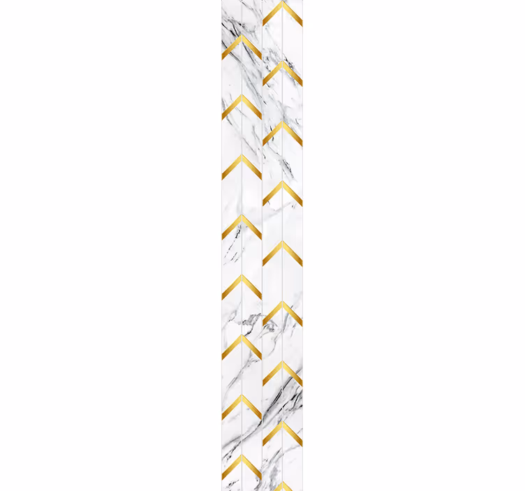Carta da parati effetto marmo elegante motivo a chevron - TenStickers