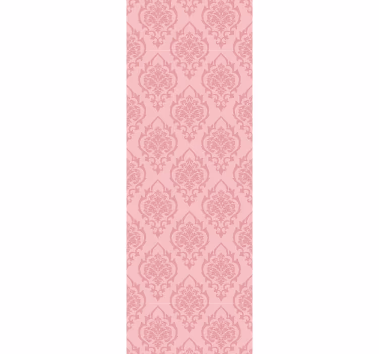 Carta da parati barocco motivo floreale rosa - TenStickers