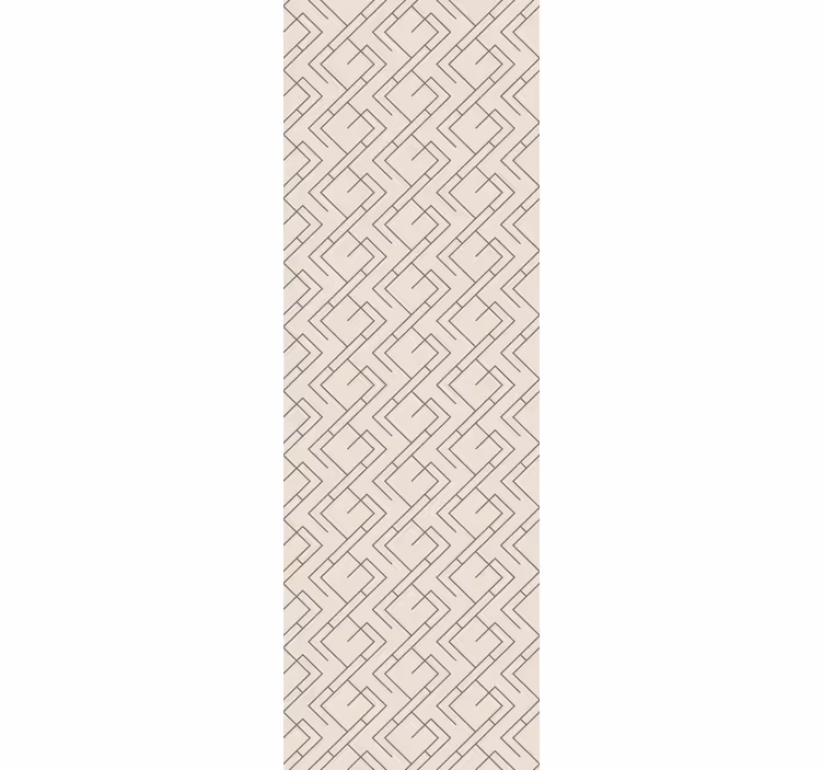 Carta da parati geometrica modello di linea ad incastro - TenStickers