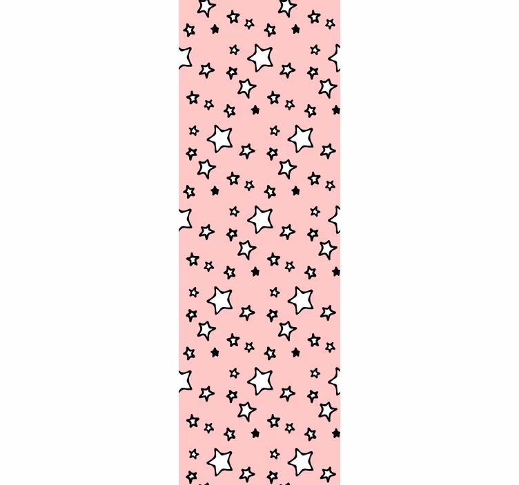 Carta da parati neonato disegno stelle rosa - TenStickers