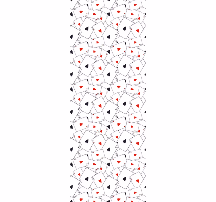 Carta da parati con scritte modelli di carte da gioco - TenStickers