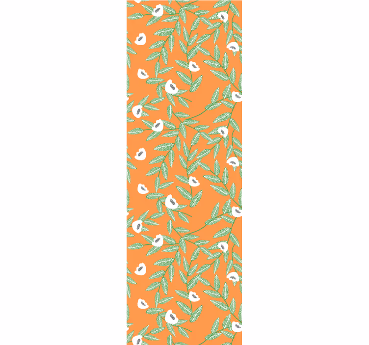 Carta da parati floreale composizione botanica delle foglie - TenStickers