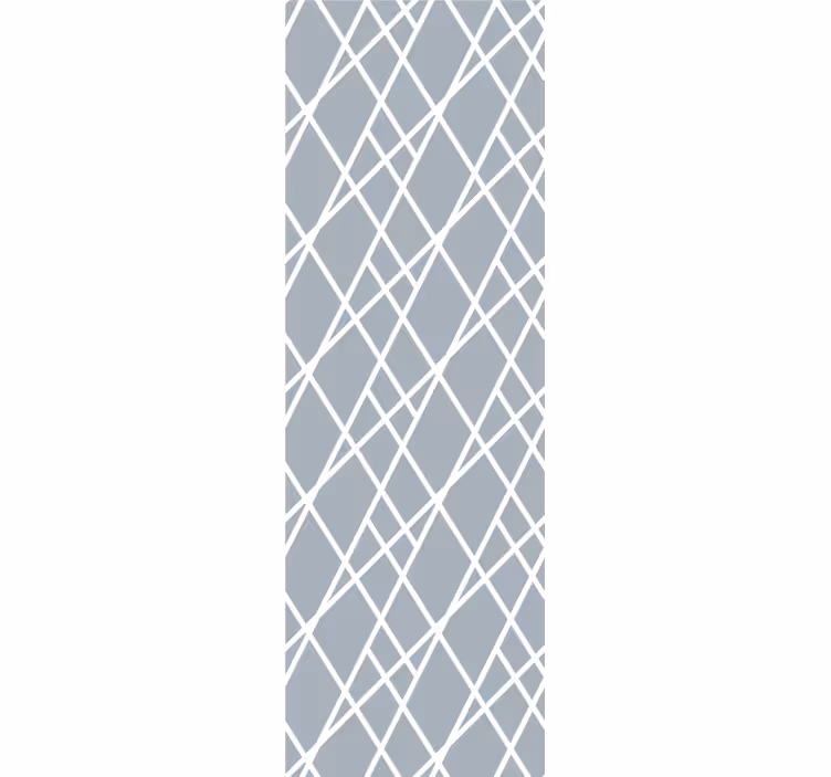 Carta da parati geometrica linee diagonali grigie - TenStickers