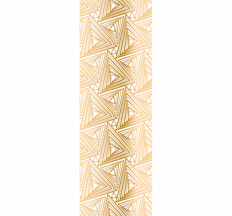 Carta da parati triangoli modello dorato - TenStickers