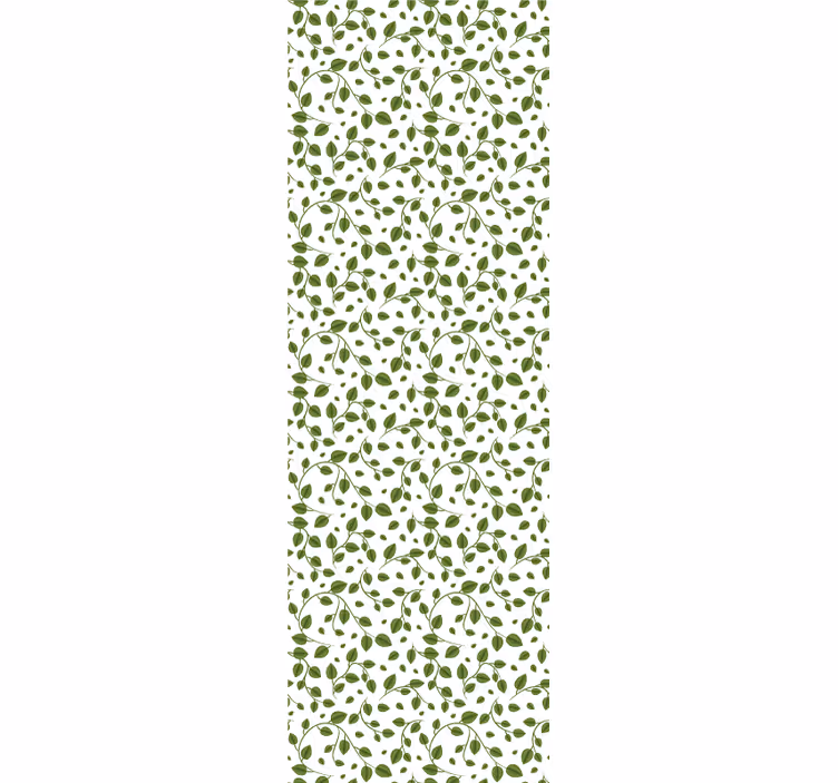 Carta da parati foglie motivo rampicanti verdi - TenStickers