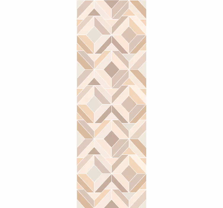 Carta da parati geometrica forme a strati beige - TenStickers