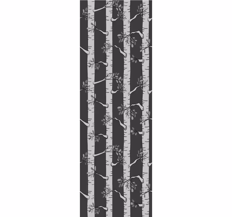 Carta da parati alberi elegante foresta di betulle - TenStickers