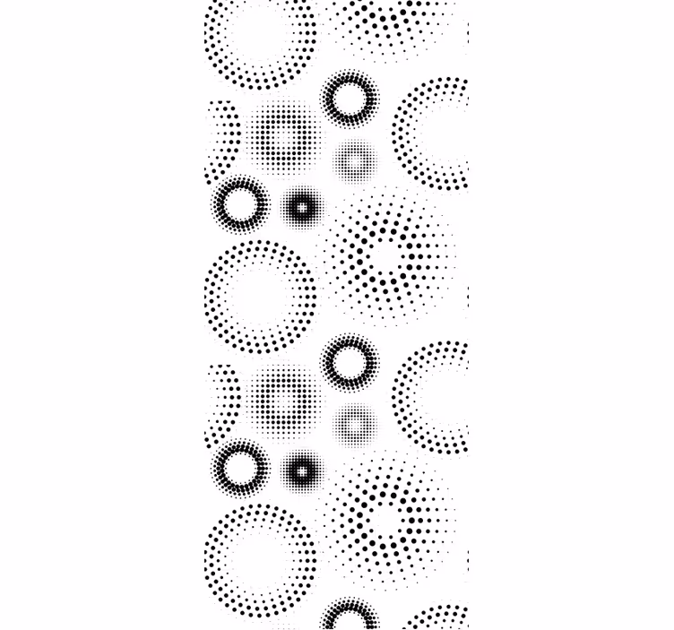 Carta da parati pois geometria puntinista - TenStickers