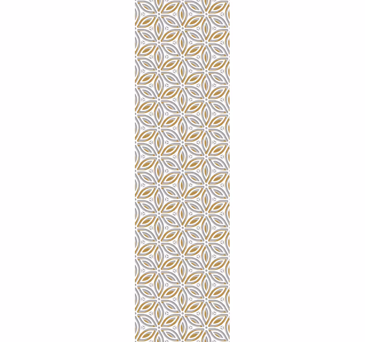 Carta da parati effetto piastrelle motivo floreale fantasia - TenStickers