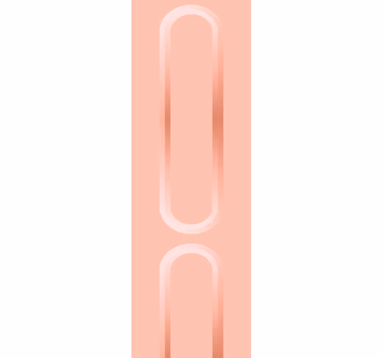 Carta da parati astratta linee curve morbide rosa - TenStickers