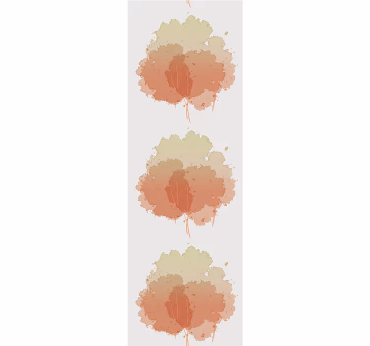 Carta da parati alberi motivo morbido ad acquerello - TenStickers
