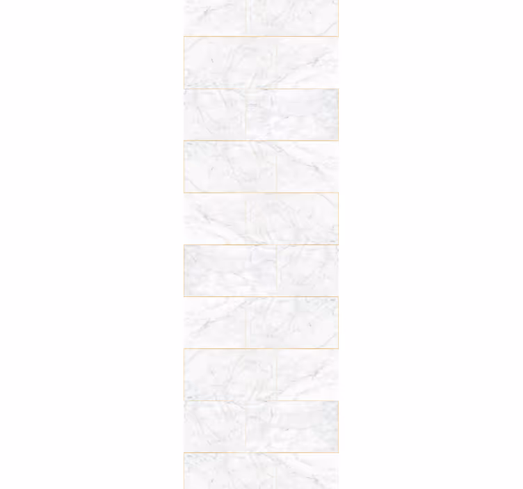 Carta da parati effetto marmo eleganti piastrelle bianche - TenStickers