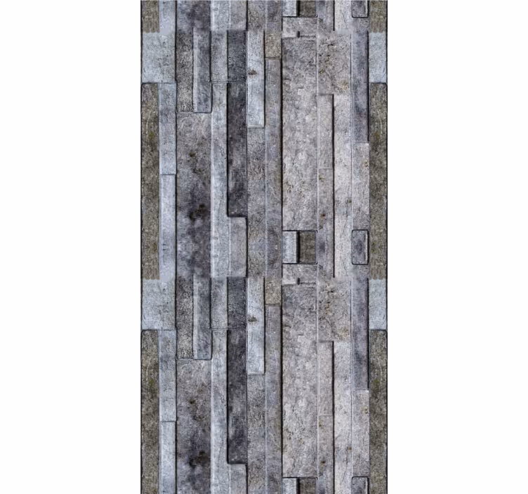 Carta da parati effetto pietra elegante motivo grigio - TenStickers