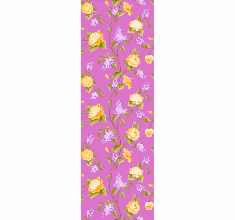 Carta da parati floreale motivo rosa delicato - TenStickers
