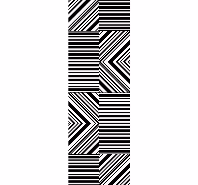 Carta da parati geometrica gioco di strisce diagonali - TenStickers