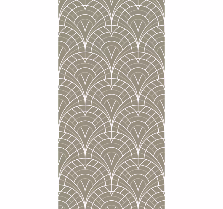 Carta da parati moderna modelli di linee curve - TenStickers
