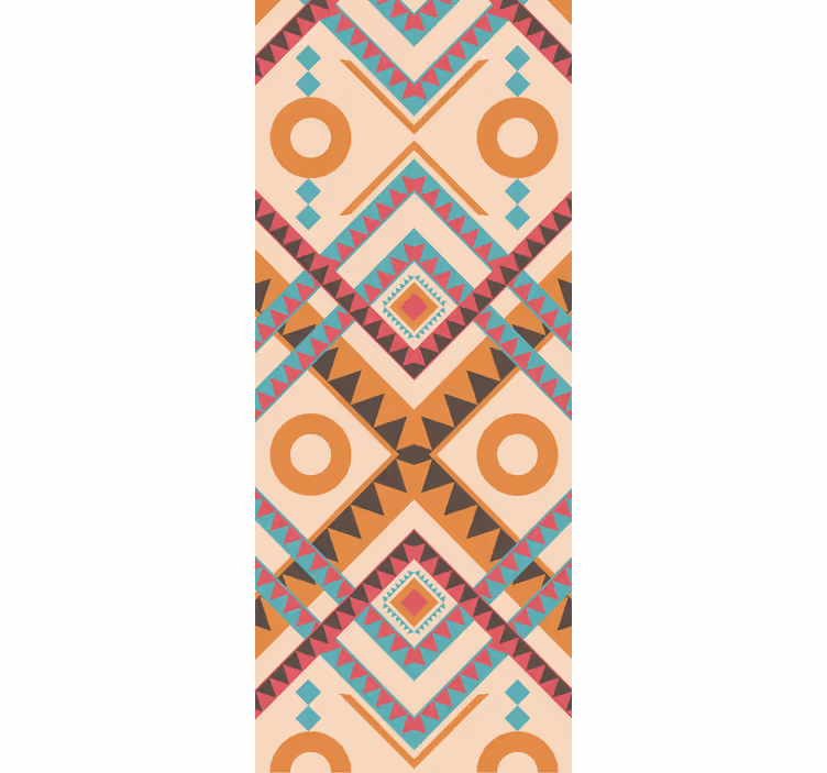 Carta da parati moderna rombi multicolore - TenStickers
