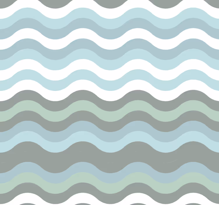 Carta da parati a righe onde scandinave - TenStickers