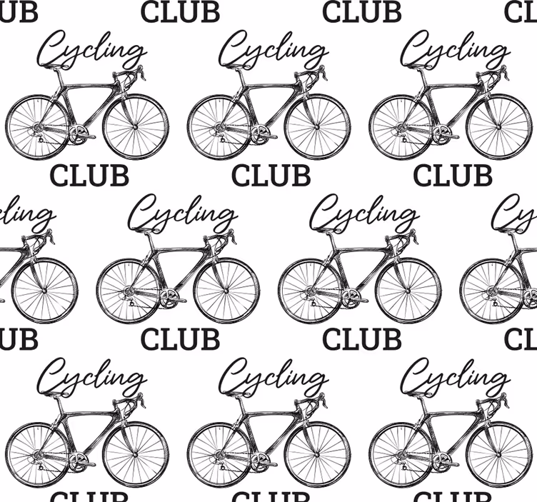 Carta da parati soggiorno società ciclistica - TenStickers