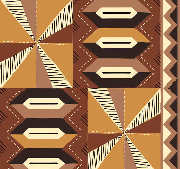 Carta da parati camera modello tribale africano - TenStickers