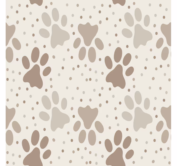 Carta da parati bambini zampa dei cani - TenStickers