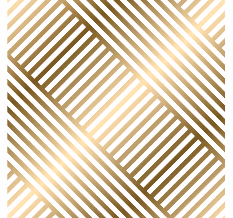 Carta da parati per ingresso geometriche dorate - TenStickers