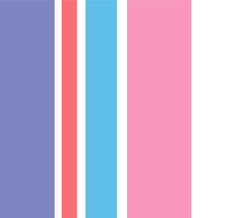 Carta da parati strisce verticali viola e rosa - TenStickers