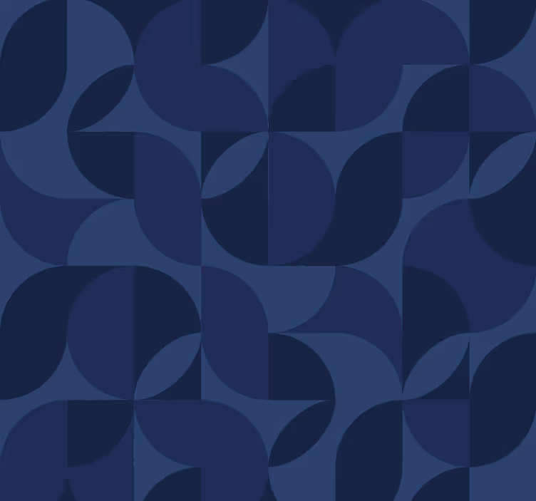 Carta da parati Navy UK retrò geometrico - TenStickers