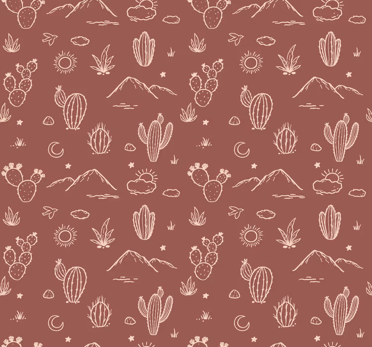 Carta da parati per ragazzi terracotta paesaggio Arizona - TenStickers