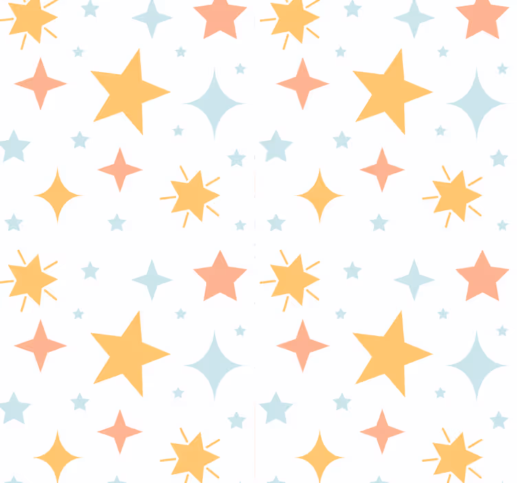 Carta da parati stelle motivo stellato - TenStickers