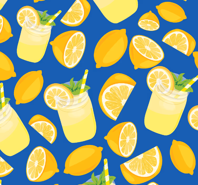 carta da parati cucina freschezza del limone - TenStickers