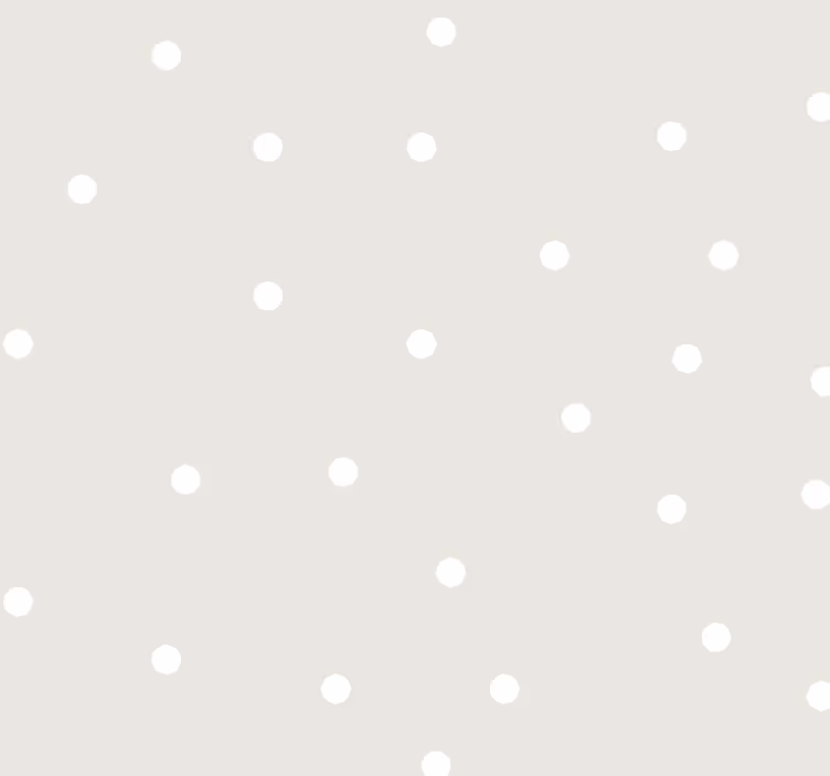 Carta da parati neonato colore beige con puntini bianchi - TenStickers