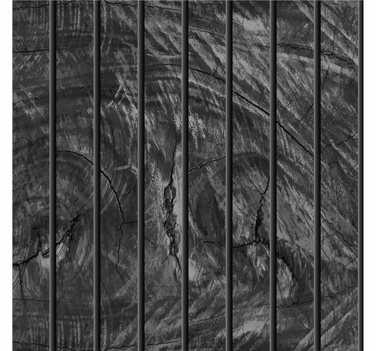 Carta da parati nera tavole di legno - TenStickers