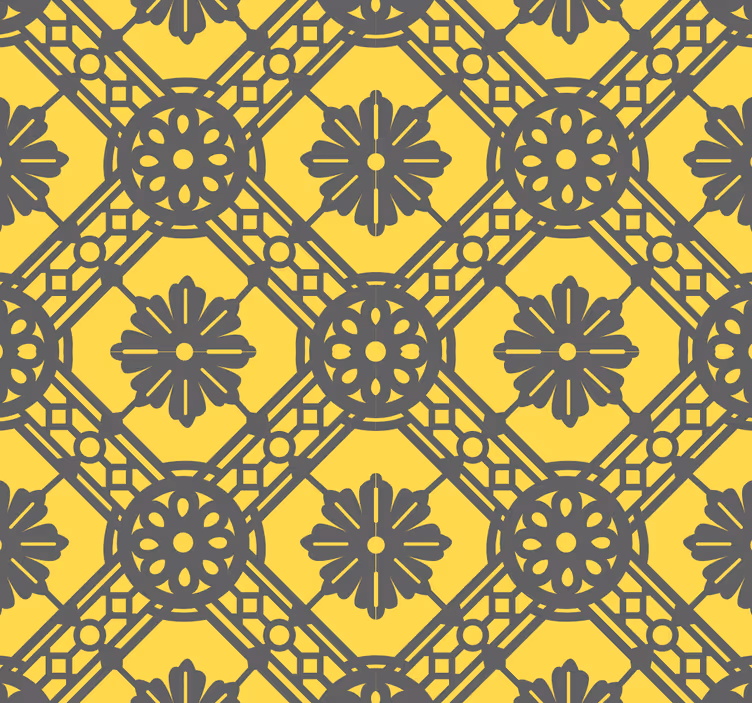 Carta da parati geometrica accento con motivi geometrici - TenStickers