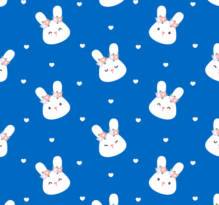 Carta da parati animali motivo coniglietto - TenStickers
