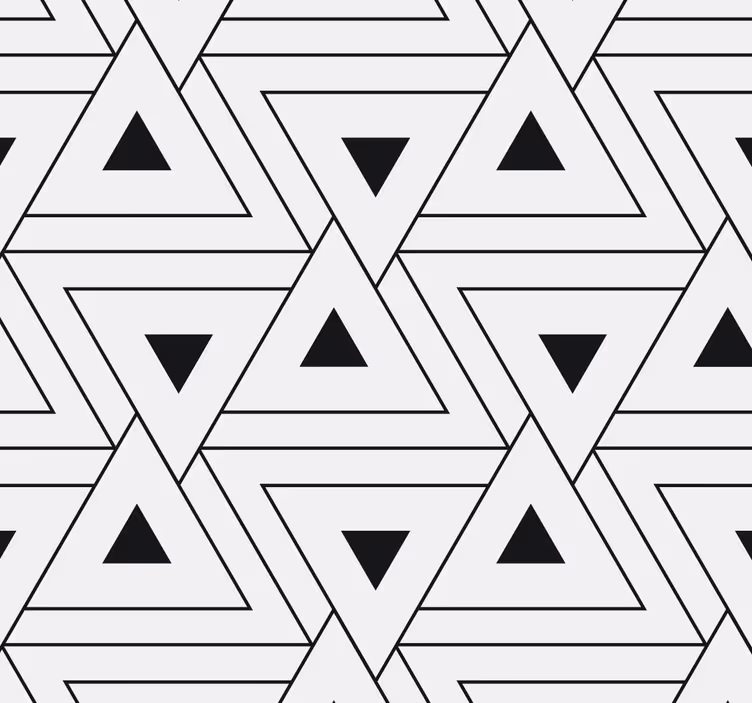 Carta da parati geometrica motivo triangolare - TenStickers