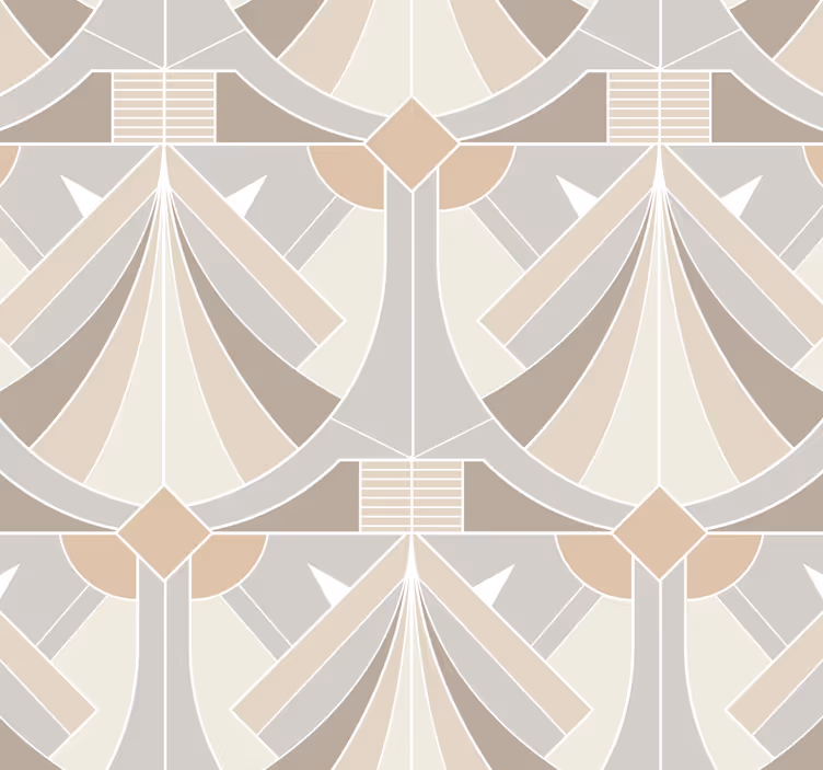 Carta da parati ingresso disegno geometrico art deco - TenStickers
