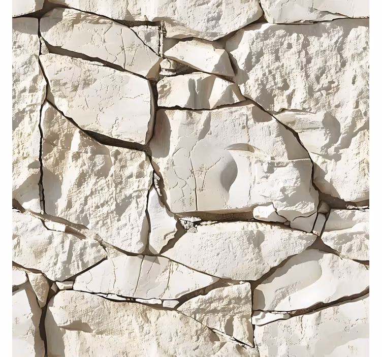 Carta da parati effetto pietra beige chiaro - TenStickers