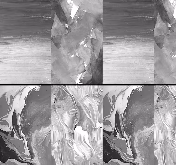 Carta da parati astratta monocromatico vorticoso - TenStickers